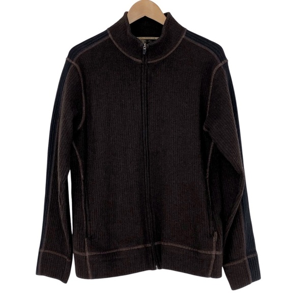 Royal Robbins Men's Wool blend jacket chocolate brown & black size  large - Picture 1 of 14